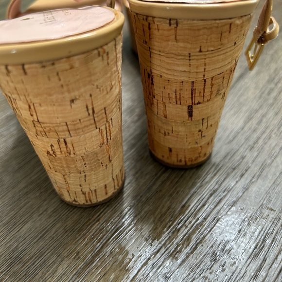 Kate Spade Tan Wedge Sandals with‎ Ankle Straps Size 8 - Picture 8 of 12